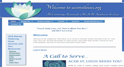 Desktop Screenshot of acimstlouis.org